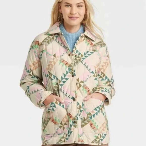 UNIVERSAL THREAD Quilted Jacket Shacket Size LARGE NWT - Picture 1 of 15
